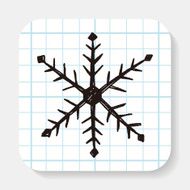 snowflake doodle N5