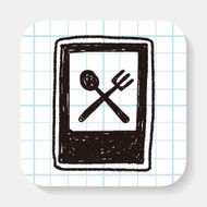 restaurant sign doodle