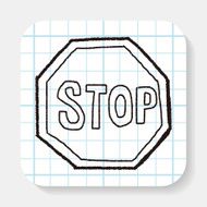 stop sign doodle N4