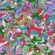 doodle funny seamless pattern N4