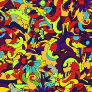 doodle funny seamless pattern N8