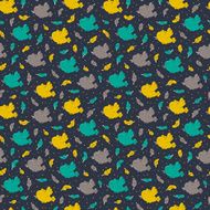 doodle birds seamless pattern