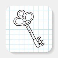 old key doodle