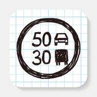 speed limit doodle