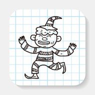 clown doodle drawing N12