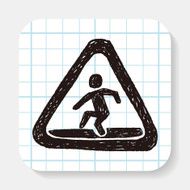 people Crossing doodle