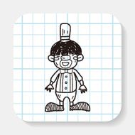 clown doodle drawing N19