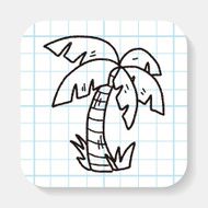 doodle coconut tree