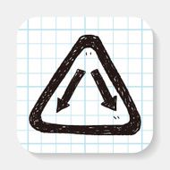 Fork sign doodle