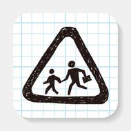 no running sign doodle