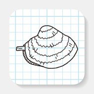 clam doodle