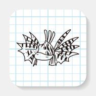 Tropical fish doodle N2