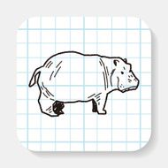 hippo doodle