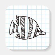 Tropical fish doodle N3