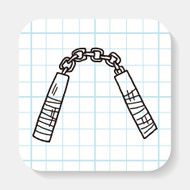 nunchaku doodle