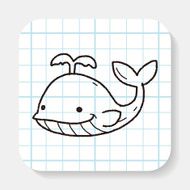 Whale doodle N3