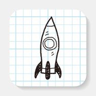 spaceship doodle N14