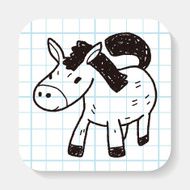 horse doodle N3