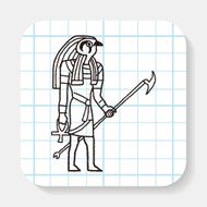 egypt god doodle N4