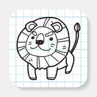 Lion doodle N3