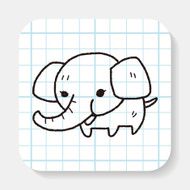 elephant doodle N3