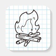 campfire doodle
