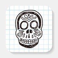 mexican skull doodle