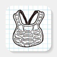 baseball catcher doodle