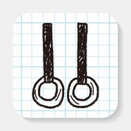 Gymnastics rings doodle