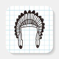 Indians hat doodle