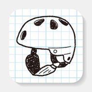 skate helmet doodle