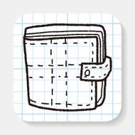 wallet doodle drawing N5