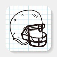Doodle Football Helmet