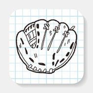 baseball glove doodle