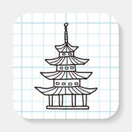 Chinese house doodle N3
