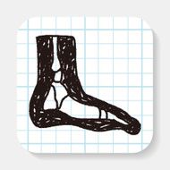 x-ray foot doodle