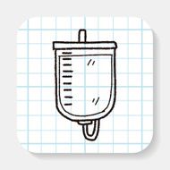 medical drip doodle drawing N2