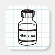 medicine bottle doodle drawing N2