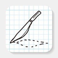 Scalpel doodle drawing N2