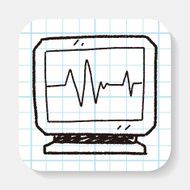 ECG doodle drawing N2