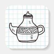 tea pot doodle drawing N2