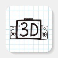 3d tv doodle