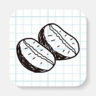 coffee bean doodle drawing N4
