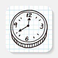 clock doodle N9