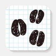 coffee bean doodle drawing N5