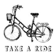 hand drawn bicycle