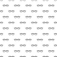 Vector seamless pattern with hand drawn glasses
