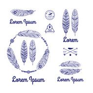 Ethnic feathers logo