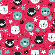 cute kitty pattern