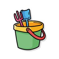 sand bucket doodle